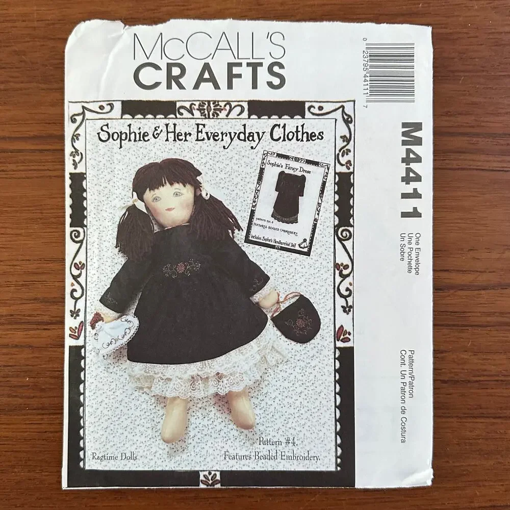 UNCUT McCall's Pattern M4411 Sophie Clothes